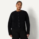 Amazon Essentials Giacca Button-Down da Donna in Misto Lana Bouclé, vestibilità Regolare, Nero, M - 6