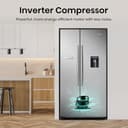 Hisense RS741N4WCE Freestanding American Side by side Door American Fridge Freezer 578 litre, with Non-Plumbed Water Dispenser, Silver, 90.8 × 179.3 × 74.3 cm (W×H×D) - 5