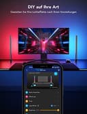 Govee RGBIC Gaming Lightbar für PC mit Desktop-Controller, 42cm Wi-Fi LED Light bar Musiksync für TV und Monitor, und 60+ Szenenmodi, kompatibel mit Alexa und Google Assistant, App-Steuerung - 7