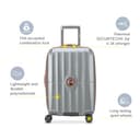 DELSEY PARIS St. Tropez Hardside - Valigia espandibile con ruote girevoli, platino, 3-Piece Set (21/24/28), St. Tropez Hardside Valigia Espandibile Con Ruote Spinner - 2