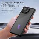 KNOXS Cover per Asus ROG Phone 8 Pro/Phone 8, Traslucido [Anti Ingiallimento] TPU Antiurto Custodia, PC Smerigliato Anti-impronta per Asus ROG Phone 8 Pro/Phone 8 Cover (Nero Smerigliato) - 6