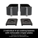 Ninja DZ201 Foodi 6-in-1 2-Basket Air Fryer with DualZone Technology, 8-Quart Capacity, and a Dark Grey Stainless Finish - 9