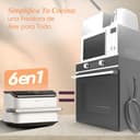 Cosori Freidora de Aire Dual Blaze TwinFry 10 Litro-True Metal-Doble Resistencia 2800 W (35–240 °C)-Divisor para Zonas de la Gran Doble Cesta-6 Funciones-Smart WiFi-Máx 10 Personas-Limpiable-Blanca - 8