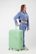 American Tourister Soundbox - Valigia Rigida Grande, 77 cm - Trolley con 4 ruote, Serratura TSA, Espandibile e Leggera, 97/110L, Verde (Pastel Green) - 7