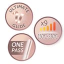 Remington Glätteisen PROluxe (OPTIheat-Technologie für lang anhaltende Styling-Ergebnisse in nur einem Zug & Ultimate-Glide-Keramikbeschichtung) LCD-Display, 150-230°C, Haarglätter S9100 - 3