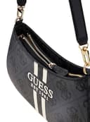 GUESS Noelle II Top Zip Shoulder Bag, Borsa a Tracolla Donna, Logo Carbone, Taglia Unica - 2