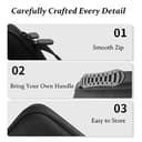 GMUJIAO Compatibile con Sony Playstation Portal per Custodia,Handheld Borsa Protettiva,Custodia Protettiva Eva,Protezione Completa/Stand Deisgn-Nero - 2