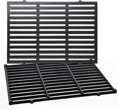 MGiessca 7638 Grillrost für Weber Spirit 300 Series,44,5 x 30CM Gussrost für Spirit E310 E320 E330 SP310,Grill Zubehör für Weber Genesis Silver B/C, Rost Ersatzteile für Weber II 300 Grill