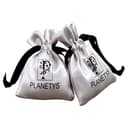 Planetys - Cadena de Plata de Ley 925 Rodiada Malla Forzada Diamantada 1 mm de Ancho - 40 cm de Longitud - 2