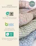 molis&co - Babynest - 100% Baumwolle (Oeko-TEX) - Babynestchen Neugeborene - Ideal als Reisebett, Kuschelnest Geeignet & Cradle Reducer - 90 x 50 cm - Mint Tea - 6