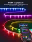 Govee Tira LED 5M, Luces LED RGBIC con Control por Segmentos, Sync de Música, 64 Modos de Escena, Control Mediante App y Millones de Colores para Dormitorio, Salón, Fiesta - 2
