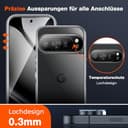 LK 2+2 Schutzfolie für Google Pixel 10 Pro mit 2 Panzerglas und 2 Kameraschutz, 9H Hart HD-Vollabdeckung Folie, Kratzfest, Unterstützt Fingerabdruck-ID Panzerfolie, Pixel 10 Pro Displayschuzfolie - 8
