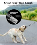 Pecute Guinzaglio per Cani Allungabile 8 metri con Corda Anti-morso da 46 cm, Guinzagli Retrattili con Sacchetti Igienici e Porta Sacchetti|Per Passeggiate/Addestramento/Pioggia, fino a 15-50 kg, Nero - 3