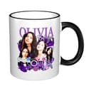 LANIPASTUA Hochwertige Rodrigo Singer Music Olivia Keramiktasse Seitenfarbe Kaffeebecher Ergonomisches Design Stabil und Stylisch Ideal für Zuhause und Büro - 3