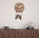 Dekori - Reloj De Pared Moderno De Madera con Péndulo. Preciso Y Silencioso, Apto para Todas Las Estancias De La Casa: Cocina Salón Comedor. Producto Original Dekori, Fabricado En Italia. (WOT) - 3