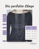 Materia Damen Schlangenkette Silber 925 Halskette 1,2mm rhodiniert K22-40 cm - 4