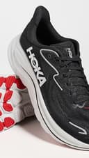 Hoka Mens Clifton 10, Black/Silver, 9 UK - 2