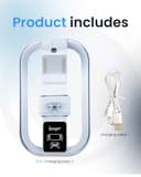 Estación de Carga para PS Portal y Controlador PS5, Cargador portátil con Efecto de luz RGB 14 para PS Portal Remote Player - 7