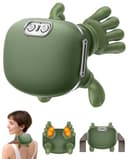 MassagegeräT, 4D NackenmassagegeräT mit Wärme, Heizendes Nacken, 3 Massageeinstellungen & 2 Heizstufen, Tiefengewebemassage für Nacken und Schultern, Wiederaufladbarer, Bionisches Massager für Eltern - 1