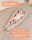 molis&co - Babynest - 100% Baumwolle (Oeko-TEX) - Babynestchen Neugeborene - Ideal als Reisebett, Kuschelnest Geeignet & Cradle Reducer - 90 x 50 cm - Peony - 2