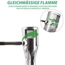 WELL GRILL 62752 49,5 cm Grillbrenner para Weber Genesis 300, tubos de quemador de acero inoxidable sustituye a Weber Genesis E330 E320 E310 S310 S320 S330 Barbacoa de gas con botones frontales - 4