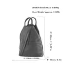 modamoda de - T180 - Damen Rucksack Tasche aus ital. Leder, Farbe:Cognac - 3