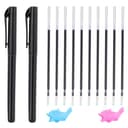 AOZUO Bolígrafos mágicos y recambios para cuaderno de práctica mágica, libros de trabajo de escritura a mano ranurados para niños, libro de práctica de escritura que desaparece, bolígrafo de tinta - 1