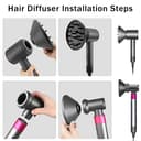 Boquillas difusoras de pelo para secador de pelo Dyson Supersonic HD01 HD02 HD03 HD04 HD08 HD15 herramientas accesorios piezas - 5