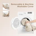 EHEYCIGA Cuccia Cane Interno Taglia Media, Cuscino Cane Impermeabile Sfoderabile e Lavabile, Letto per Cani con tre Lati Rialzati Ortopedico, Cuccia Divano per Cani, Beige, 76x51x16cm - 6