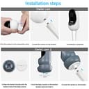 Baby Monitor Mount for Owlet Cam 2 / Cam Smart, 360° Flexible Goosenecks Infant Baby Camera Holder / Shelf / Stand for Crib Nursery - 6