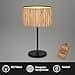 BRILONER Lámpara de mesa con pantalla de seagrass, interruptor de cable, E27, máx. 10W, lámpara, boho, estética, lámpara de cabecera, 25x41,5 cm, color natural - 2