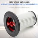 2 Pack Ersatzfilter mit für Bosch Akku-Staubsauger Unlimited Gen2 Serie 8 BKS8214W/BSS825ALL/BSS81POW1/BBS8214PET,Part # 12036642,12023349 - 2