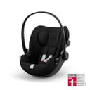 CYBEX Gold Babyschale Cloud G i-Size Comfort, Inkl. Neugeboreneneinlage, Ab Geburt bis ca. 24 Monate, Für Kinder ab 40 cm bis 87 cm, Max. 13 kg, Magic Black - 2