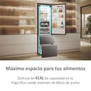 Haier 3D 60 Series 5 HTW5620CNMP - Frigorífico Combi, Cajones Direct Access, WIFI, Botellero, Motor Inverter, My Zone Pro, Humidity Zone, Total No Frost, AnxAl 59,5x205cm, 414L, Luz LED, Inox oscuro - 4