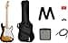 Squier by Fender Sonic Stratocaster Electric Guitar Pack, Maple Fingerboard in 2 Colour Sunburst, Gig Bag, Squier Frontman 10W Guitar Amp, Picks, Strap, Cable, Comes with Free Virtual Lessons - 1
