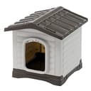 Ferplast Caseta Perros Exterior DOGVILLA 50, Caseta Perro, Casa para Perros, Base Drenante, Base Aislante, Techo Desmontable, Rejilla de Ventilación, Plástico Reciclado, 43 x 48 x h 44 cm - 1
