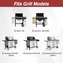 BBQ-Yummy Griglia in acciaio inox 7639 per Weber Spirit 300 Series, E310 320 S310 S320 (con manopole anteriori), 44,2 x 30 cm, pezzi di ricambio per barbecue Weber 7527 7525 7638, 2 pezzi - 3