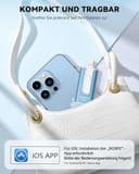 SUDEHO USB Stick 256 GB für iPhone, MFi-zertifizierter 4-in-1 Speicherstick für iPhone/iPad/Android/PC, Flash-Laufwerk mit Plug-and-Play Backup für Fotos & Videos, schnelle Übertragung, Aschblau - 7