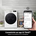 LG AI DD F4R709TAIDD Lavatrice Classe A -10%, Carica Frontale Serie R7, Lavatrice 9kg, 1400 giri, AI Wash, TurboWash 360, Lavaggio a Vapore, Wi-Fi, Motore Direct Drive, Libera Installazione, Bianca - 9