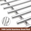 GFTIME 44.5 cm Stainless Steel Cooking Grates 7638 for Weber Spirit I II 300 Series, Spirit E/S-310, 320, 330, Spirit 700, Weber SmokeFire EX4/EX6, Genesis Silver/Gold/Platinum B/C, Genesis 1000-3500, - 5