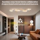 BAYHT Ceiling Light with Remote Control, Living Room Lamp with Matter Compatible with HomeKit, Alexa, Google and IFTTT, 62W Modern LED Ceiling Lights for Bedroom Living Room - 2
