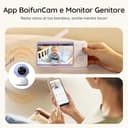 BOIFUN 2K Baby Monitor WiFi con Display 5”, Controllo Doppio App e Monitor, Avvisi Pianto e Movimento, Visione Notturna Senza Disturbi, Temperatura e Umidità, Rotazione 360°, fino a 19h - 10