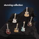 Geepin Emaille-Gitarren-Anstecker | Hochwertige Les Paul Mini-Brosche | 52 mm | Tragbar am Rucksack, T-Shirt, an der Jacke, Krawatte etc. | In ansprechender Gitarrenkoffer-Box | Tolles Geschenk - 8