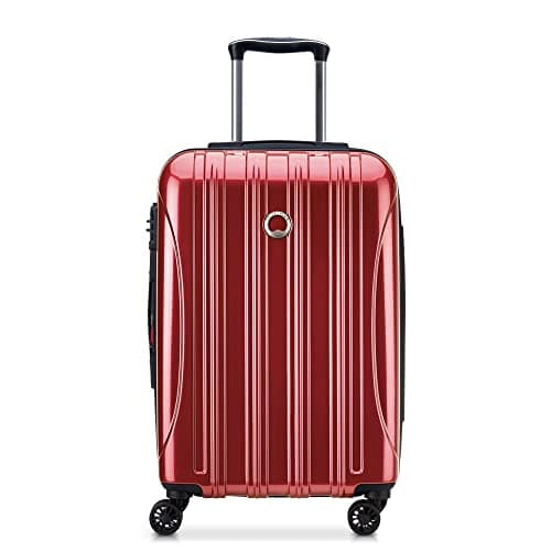 Delsey Gepäck Helium Aero Handgepäck Spinner Trolley, Ziegelrot, Carry-On 21 Inch, Helium Aero Hardside Erweiterbares Gepäck mit Spinner-Rädern