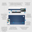 HP Color LaserJet Pro MFP 4302fdn 4RA84F, Impresora multifunción A4, Impresión dúplex automática, 33 ppm, USB, Wi-Fi, Ethernet, Fax, Copia, Escanear, ADF, Pantalla táctil de 4,3", Azul - 3