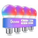 Govee Bombilla LED E27 Inteligentes WiFi y Bluetooth, Compatible con SmartThings, Matter, Alexa y Google Assistant, 800LM, 16 Millones de Colores DIY RGBWW, Bombilla Inteligente, Juego de 4 - 1