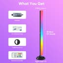 sailsco Smart LED Lightbar,Retroilluminazione TV,Lampada da gioco Funziona RGBIC Ambient Smart Sync con musica e controllo APP per giochi,deco,PC,TV,decorazione d'interni,interfaccia USB - 9