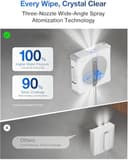 ECOVACS WINBOT W2S OMNI Robotic Window Cleaner with TruEdge Scrubber & Smart Station, WIN-SLAM 4.0, App Control, Cordless, 12-Stage Safety, for Large Windows - 4