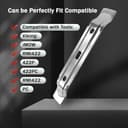 2 Stück Mähmesser Ersatzmesser 20cm Kompatibel mit Stihl Mähroboter iMOW RMI 422 422P 422PC RMI 522 Viking MI 422 Silber Mähmesser Edelstahl Langlebig Rostfrei Messer Mähroboter Rasentrimmer Messer - 5