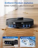ECOVACS DEEBOT T30e Omni Saugroboter mit Wischfunktion, 25.000 Pa, OZMO Turbo 2.0 Wischen, ZeroTangle 3.0 Anti-Verheddern, Triple-V-Hauptbürste, Omni-Station, 75°C Moppwäsche, Schwarz - 3